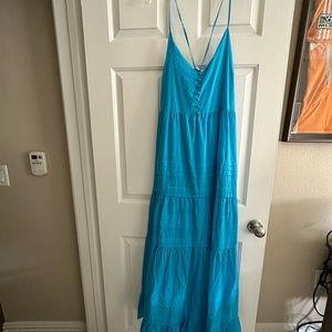 NWT Buddylove Jaxon Tiered Maxi Dress - Ocean